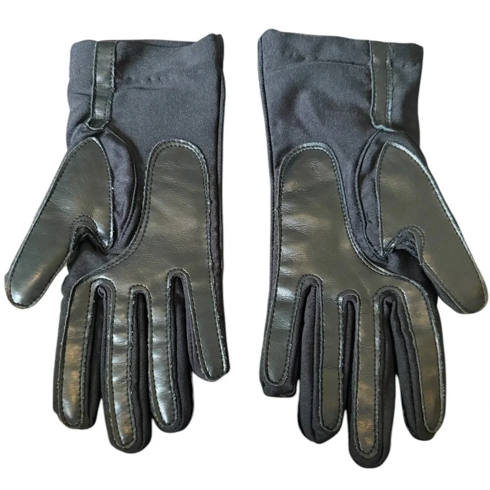 Vintage Driving Gloves Black Size Small Warm Fitted